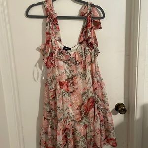 Vici floral tie swing dress